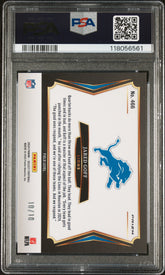 2024 Panini Select Jared Goff #466 Gold Prizm #10/10 PSA 10 Lions POP 1